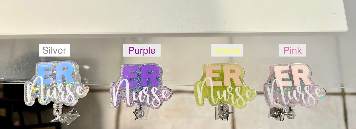 ER Nurse Badge Reel